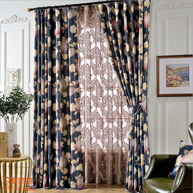 Semi-blackout Roman curtains